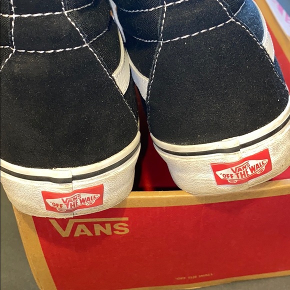 Black And White Sk8-HI Vans - Picture 2 of 5